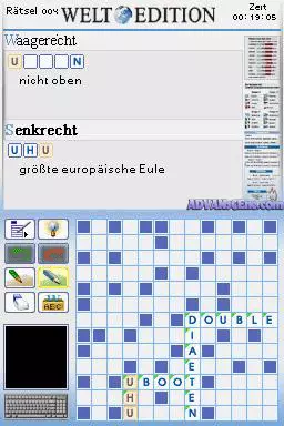 Image n° 3 - screenshots : Kreuzwortraetsel DS - Welt Edition